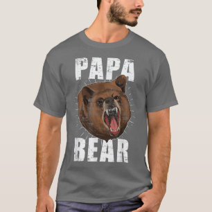 Mens Bear Animal Daddy Bear Family Dad Papa Bear T-Shirt