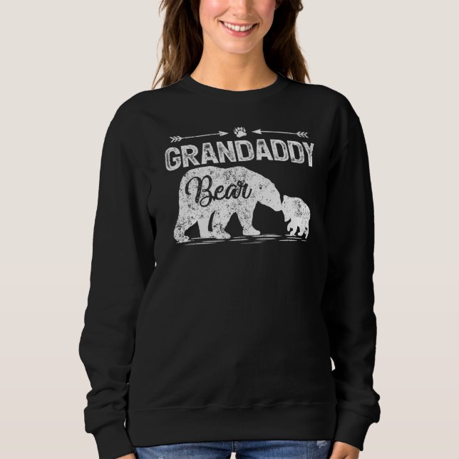 Mens Bear Animal  Matching Grandaddy Bear Father's Sweatshirt (Front)