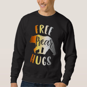 Mens Bear Community Free Bear Hugs  Gay Bear Pride Sweatshirt