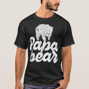 Mens Bear Family Papa Dad Daddy Animal Papa Bear 1 T-Shirt