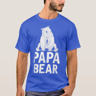 Mens Bear Family Papa Dad Daddy Animal Papa Bear  T-Shirt