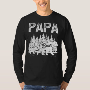 Mens Bear  Retro Style Family Matching Papa Bear F T-Shirt