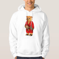 Mens Bear Teddy Bear Christmas Gift Hoodie