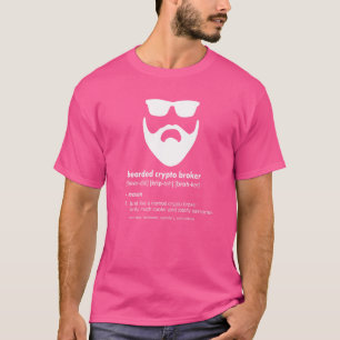 Mens Bearded Crypto Broker Beard Crypto Currencie T-Shirt