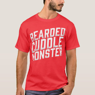 Mens Bearded Cuddle MonsterFunny T-Shirt