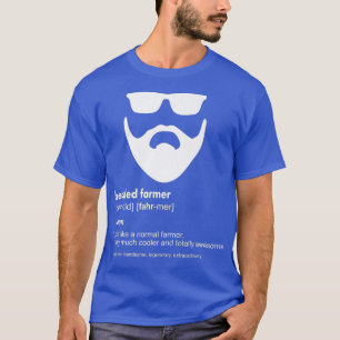 Mens Bearded Farmer Shirt Beard Farming Joke