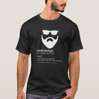 Mens Bearded Geologist Funny Beard Geology T-Shirt