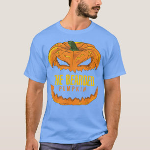 Mens Bearded Pumpkin Matching Family Group Hallowe T-Shirt