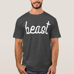 Mens BEAST Gym Fitness Workout Bodybuilding Motiva T-Shirt