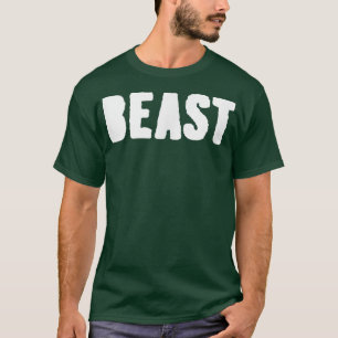 Mens BEAST Gym Fitness Workout Bodybuilding Motiva T-Shirt