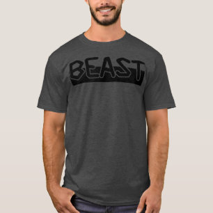 Mens BEAST Gym Fitness Workout Bodybuilding Motiva T-Shirt
