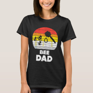 Mens Bee Dad Retro Beekeeping Apiary Beekeeper Api T-Shirt