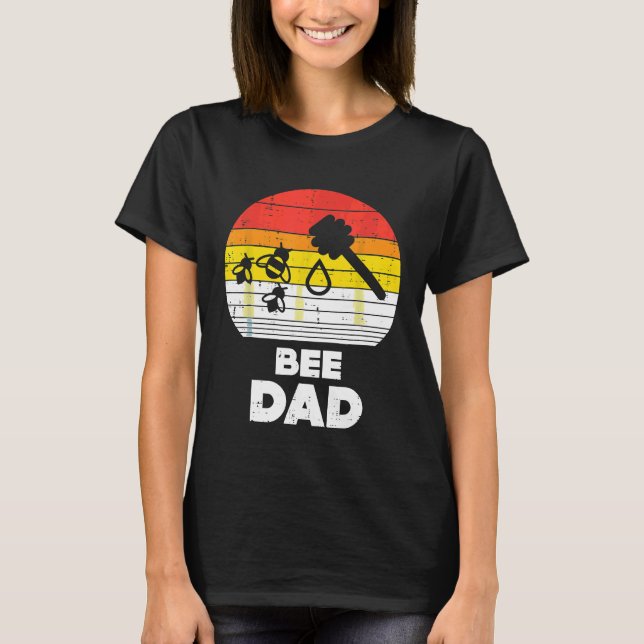 Mens Bee Dad Retro Beekeeping Apiary Beekeeper Api T-Shirt (Front)