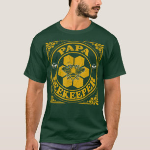 Mens Beekeeper Father Dad Papa Honey Bee Farmer Ap T-Shirt
