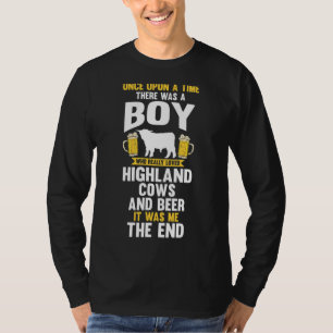 Mens Beer And Highland Cows T-Shirt