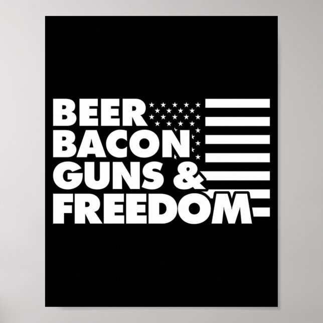 Mens Beer Bacon S And Dom Performance Poster (Front)