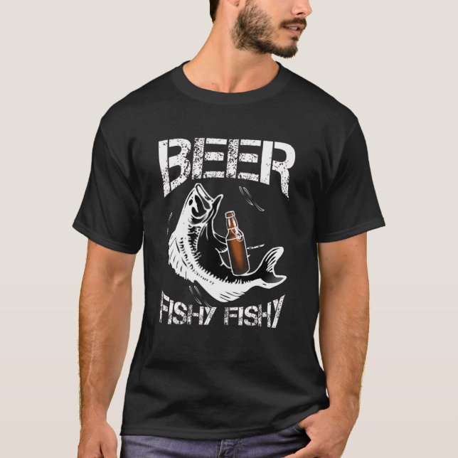 Mens Beer Fishy Fishy T-Shirt (Front)