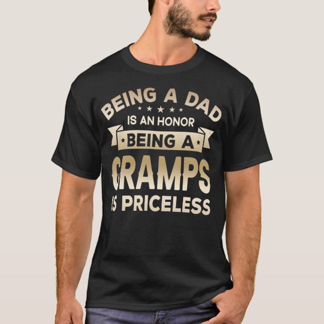 Mens Being a DAD is an HONOR Being a GRAMPS is T-Shirt (Front)