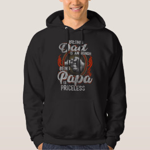 Mens Being Dad Is An Honour Being Papa Is Priceles Hoodie