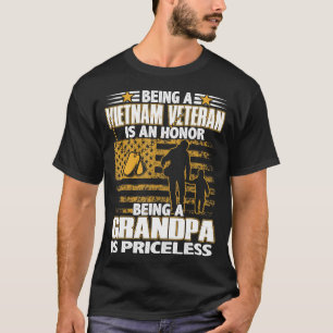 Mens Being Vietnam Veteran Is An Honor Grandpa Is  T-Shirt