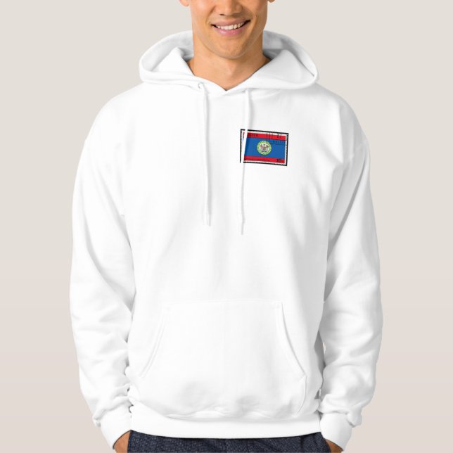 Men's "Belise" American Apparel California Fleece Hoodie (Front)
