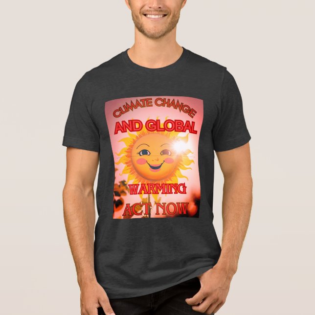 Men's Bella Canvas Climate Change Tri-Blend Shirt (Front)