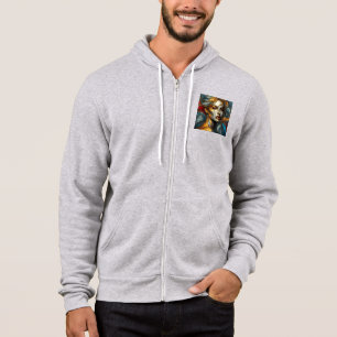 Men's Bella+Canvas Full-Zip - Stained Glass Art 2 Hoodie