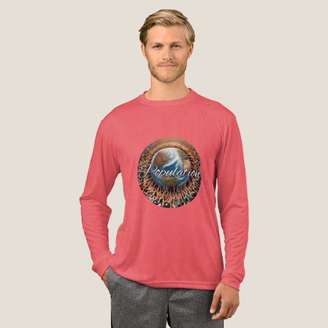 Men's Bella+Canvas Tri-blend Long Sleeve Shirt, So Tri-Blend Shirt (Full Front)