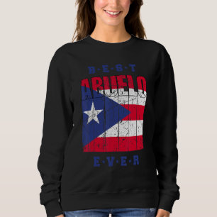 Mens Best Abuelo Ever Puerto Rico Flag Retro Puert Sweatshirt