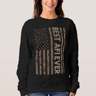 Mens Best Afi Ever Us American Flag  Grandpa Fathe Sweatshirt