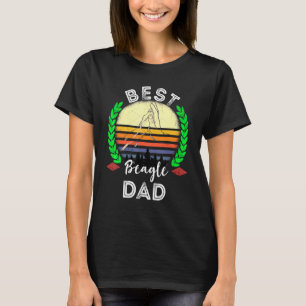 Mens Best Beagle Dad Beagle Dog Papa Beagle Owner  T-Shirt