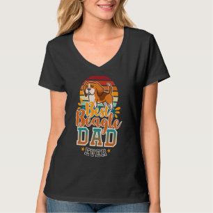 Mens Best Beagle Dad Ever For English Beagle Dog D T-Shirt