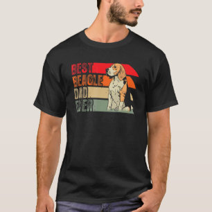 Mens Best Beagle Dad Ever Vintage Dog Beagle Owne T-Shirt