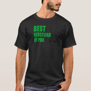 Mens Best Bedstefar By Par Danish Grandpa Golfer P T-Shirt