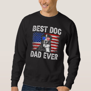 Mens Best Bernese Mountain Dad Ever American Flag Sweatshirt