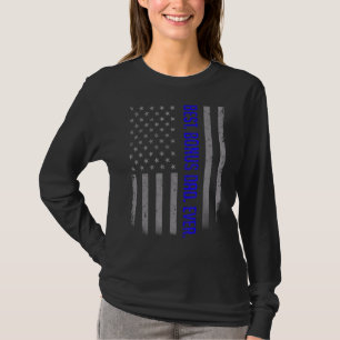 Mens Best Bonus Dad Ever American Flag For Fathe T-Shirt