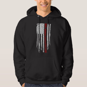 Mens Best Bonus Grandpa Ever American Usa Flag Fat Hoodie
