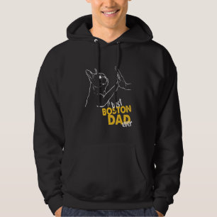 Mens Best Boston Dad Ever Terrier Dad Boston Terri Hoodie