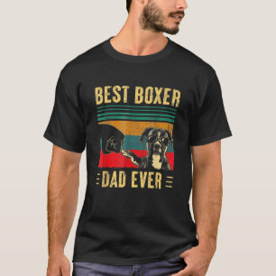 Mens Best Boxer Dad Ever   Boxer Dog Dad Fathers D T-Shirt