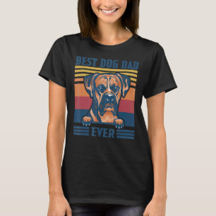 Mens Best Boxer Dad Ever  Dog Dad Father's Day  2 T-Shirt