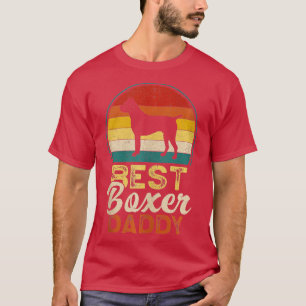 Mens Best Boxer Daddy Fathers Day Boxer Dog Dad an T-Shirt