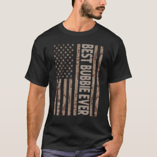 Mens Best Bubbie Ever Us American Flag Grandpa F T-Shirt