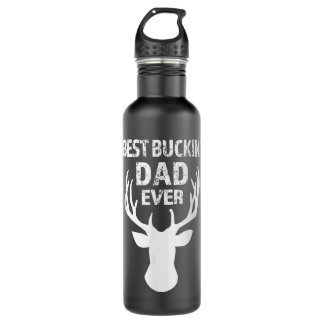Mens Best Buckin' Dad Ever funny Deer Buck Men's H 710 Ml Water Bottle