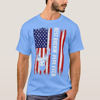Mens Best Buckin Pepe Ever  Deer Hunting Bucking F T-Shirt