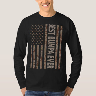 Mens Best Bumpa Ever Us American Flag   Grandpa Fa T-Shirt