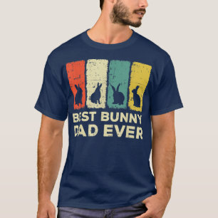 Mens best bunny dad ever rabbit dad rabbit bunny  T-Shirt