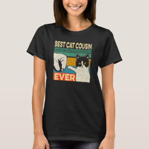 Mens Best Cat Cousin Ever   Cat Dad Fathers Day T-Shirt