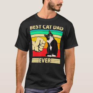 Mens Best Cat Dad Ever   Cat Daddy Father Day  4 T-Shirt