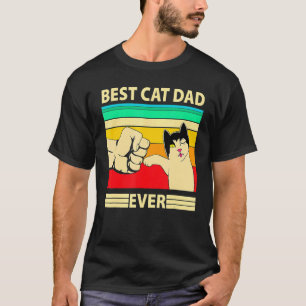 Mens Best Cat Dad Ever Cat Daddy Father Day T-Shirt
