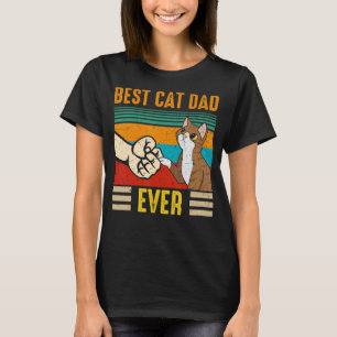 Mens Best Cat Dad Ever  Cat Daddy Father Day T-Shirt